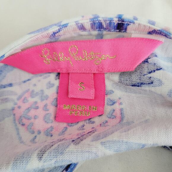 Lilly Pulitzer Dress Small Purple Margot Swing Floral Elephant Trunks In he Air - Picture 6 of 12